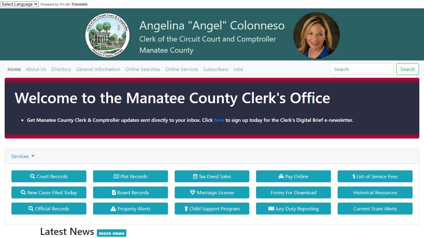 Online Searches - Manatee Clerk