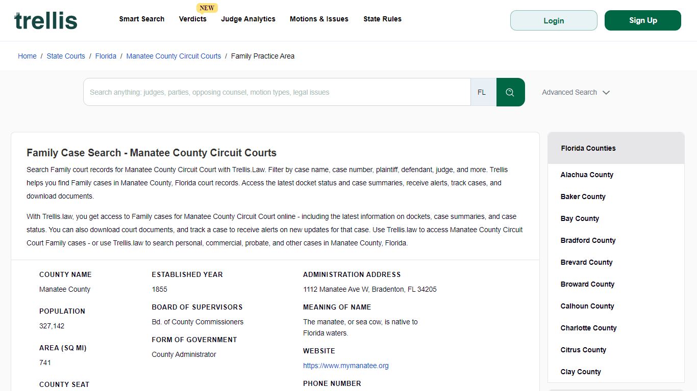 Family Case Search - Manatee County Circuit Courts
